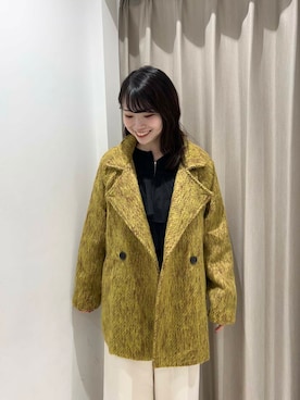 「オフィススタイル」｜「アイテム（ステンカラーコート）」を使った、ざわわんさん（レディース・163cm）の秋コーディネート