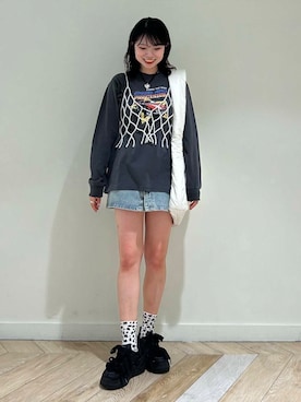 「アイテム（その他小物）」を使った、ざわわんさん（レディース・163cm）の秋コーディネート