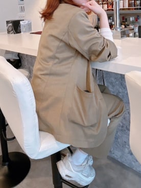 「アイテム（ジャケット/アウター）」を使った、gyogyogyogyogyoさん（レディース・154cm）の夏コーディネート