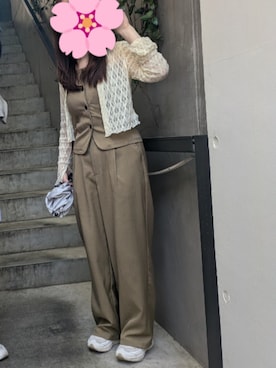 「Bonjour Sagan（ボンジュールサガン）のアイテム」を使った、gyogyogyogyogyoさん（レディース・154cm）の春コーディネート