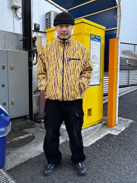「エクストララージ」｜「アイテム（ジャケット/アウター）」を使った、村井勇斗さん（メンズ・164cm）の冬コーディネート