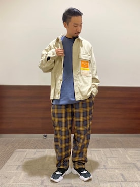 「Right-on（ライトオン）のアイテム（トップス）」を使った、kjsaaanさん（メンズ・170cm）の秋コーディネート