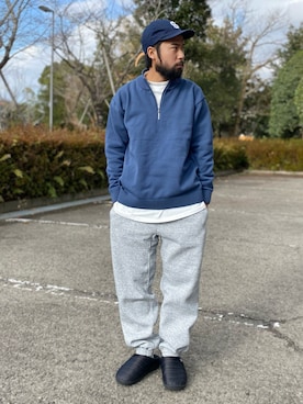 「BACK NUMBER（バックナンバー）のアイテム（スウェットパンツ）」を使った、kjsaaanさん（メンズ・170cm）の冬コーディネート