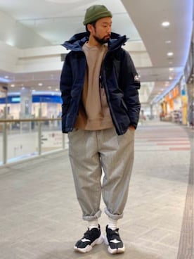 「CAMP7（キャンプセブン）のアイテム（ブルゾン）」を使った、kjsaaanさん（メンズ・170cm）の秋コーディネート