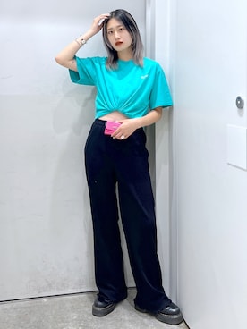「x-girl_ootd」｜「アイテム（財布/小物）」を使った、立花清華さん（レディース・168cm）の夏コーディネート