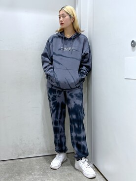 「x-girl_ootd」｜「アイテム（アクセサリー）」を使った、立花清華さん（レディース・168cm）の冬コーディネート