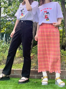 小南知世さん（レディース・153cm）の夏コーディネート