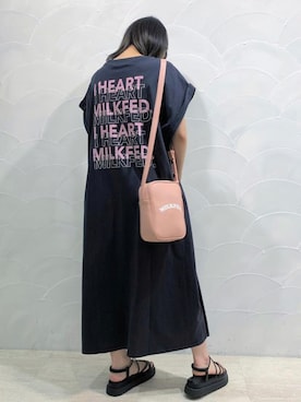 小南知世さん（レディース・153cm）の夏コーディネート