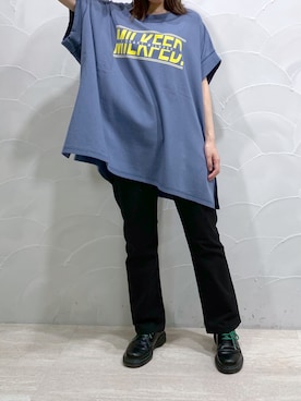 小南知世さん（レディース・153cm）の夏コーディネート