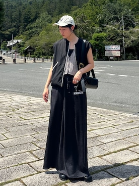 「アイテム（ベスト）」を使った、𝐒 𝐄 𝐈 𝐑 𝐀さん（レディース・168cm）の夏コーディネート