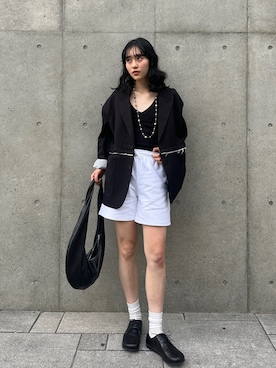 「アイテム（キャミソール）」を使った、𝐒 𝐄 𝐈 𝐑 𝐀さん（レディース・168cm）の秋コーディネート