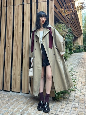 「アイテム（その他）」を使った、𝐒 𝐄 𝐈 𝐑 𝐀さん（レディース・168cm）の秋コーディネート