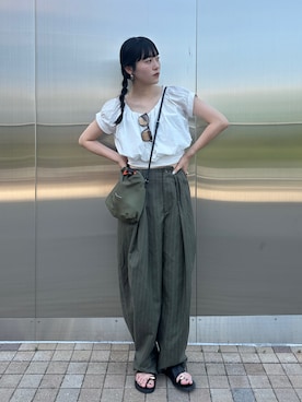 「アイテム（その他）」を使った、𝐒 𝐄 𝐈 𝐑 𝐀さん（レディース・168cm）の夏コーディネート
