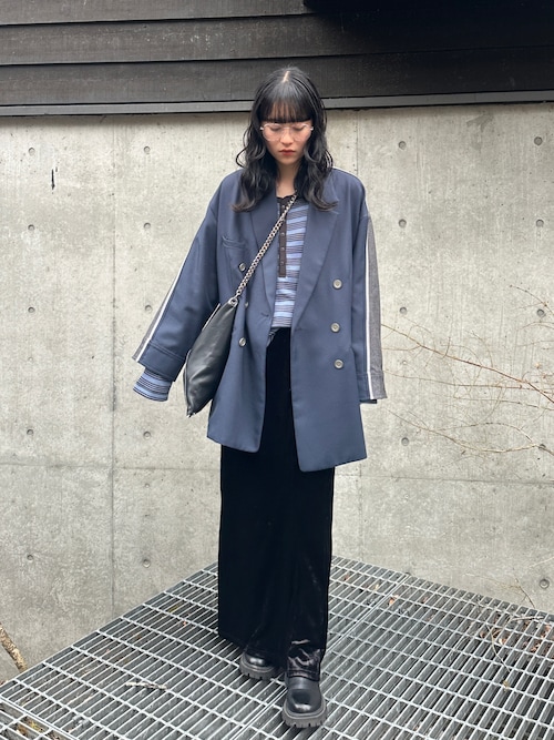 美品　アメリ　ジャケット BACK DENIM DETAIL BLAZER（テーラードジャケット）｜Ameri（アメリ