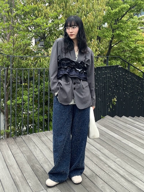 COMBINATION LACE TOP（Tシャツ/カットソー）｜Ameri（アメリ）の