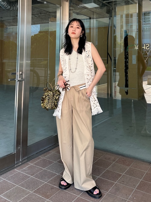 セール】AMERI WAIST BAND LOOSE CHINO PANTS（チノパンツ