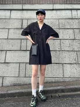 「アイテム（その他）」を使った、𝐒 𝐄 𝐈 𝐑 𝐀さん（レディース・168cm）の夏コーディネート