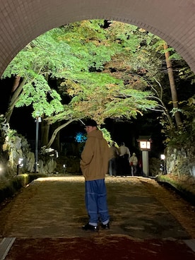 「C.E（シーイー）のアイテム（パンツ）」を使った、ひちょりさん（メンズ・168cm）の冬コーディネート