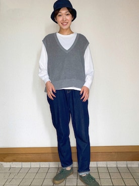 鶴岡 彩由李(つるおか さゆり)さん（レディース・163cm）の秋コーディネート