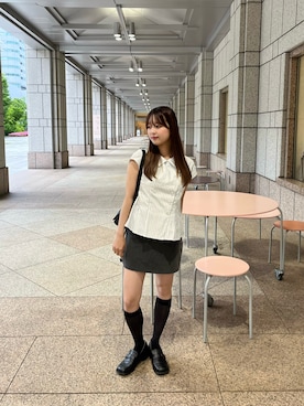 「MUHET（ミュエータ）のアイテム」を使った、aoiさん（レディース・153cm）の夏コーディネート