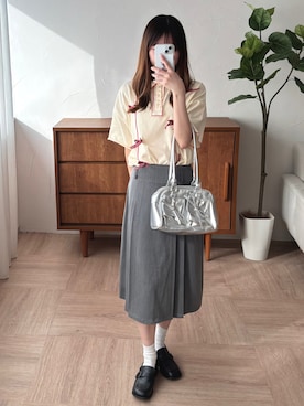 「アイテム（スカート）」を使った、tapiさん（レディース・153cm）の夏コーディネート