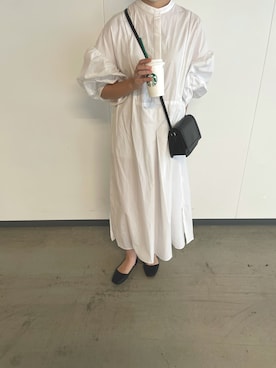 「アイテム（バレエシューズ）」を使った、aya.さん（レディース・164cm）の秋コーディネート