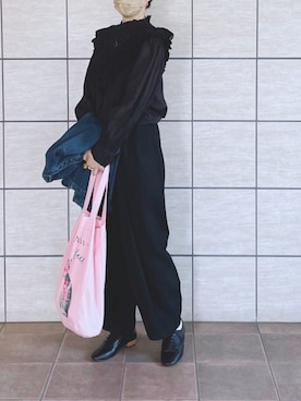 「Libra Cue（リブラ キュー）のアイテム（デニムジャケット）」を使った、  レテさん（レディース・160cm）の春コーディネート