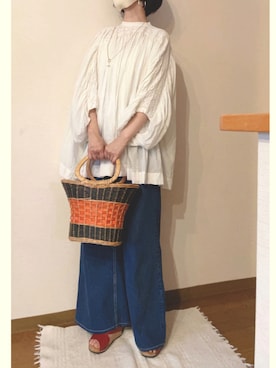 「Libra Cue（リブラ キュー）のアイテム（アクセサリー）」を使った、  レテさん（レディース・160cm）の夏コーディネート