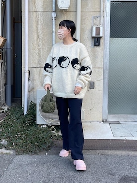 「乱痴気（ランチキ）のアイテム」を使った、kanakoさん（レディース・162cm）の秋コーディネート