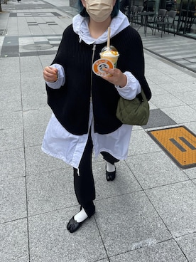 「MM6 Maison Margiela（ｴﾑｴﾑｼｯｸｽ ﾒｿﾞﾝ ﾏﾙｼﾞｪﾗ）のアイテム（ニット/セーター）」を使った、kanakoさん（レディース・162cm）の春コーディネート