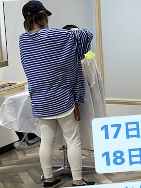 「via j（ヴィアジェイ）のアイテム（帽子）」を使った、jmeatfさん（レディース・153cm）の春コーディネート