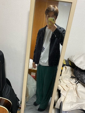 「JUNRED（ジュンレッド）のアイテム（スウェット）」を使った、kear06さん（メンズ・170cm）の春コーディネート
