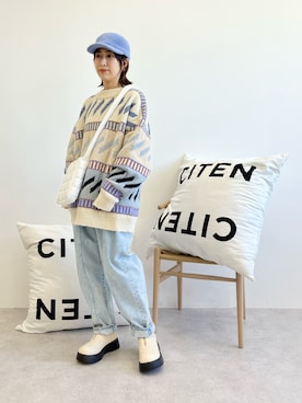 「シャギー」｜「アイテム（キャップ）」を使った、baba_aさん（レディース・158cm）の秋コーディネート