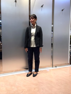 「NARACAMICIE（ナラカミーチェ）のアイテム（テーラードジャケット）」を使った、na.hさん（レディース・157cm）の秋コーディネート
