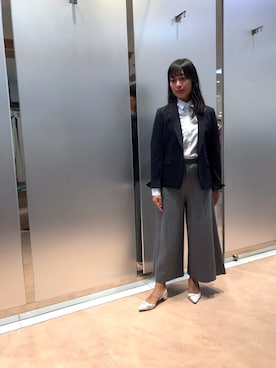 「NARACAMICIE（ナラカミーチェ）のアイテム（テーラードジャケット）」を使った、na.hさん（レディース・157cm）の秋コーディネート