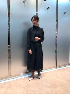 「NARACAMICIE（ナラカミーチェ）のアイテム」を使った、na.hさん（レディース・157cm）の冬コーディネート