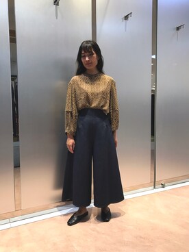 「NARACAMICIE（ナラカミーチェ）のアイテム（その他パンツ）」を使った、na.hさん（レディース・157cm）の秋コーディネート