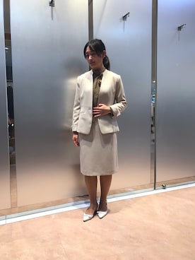 「ナラカミーチェ」｜「アイテム（ジャケット/アウター）」を使った、na.hさん（レディース・157cm）の秋コーディネート