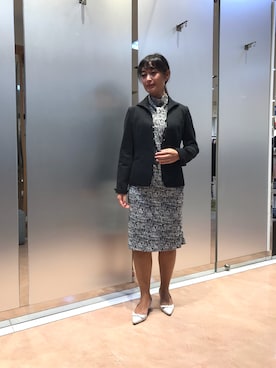 「NARACAMICIE（ナラカミーチェ）のアイテム（テーラードジャケット）」を使った、na.hさん（レディース・157cm）の秋コーディネート