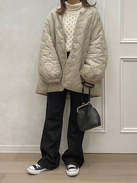 「apres jour（アプレジュール）のアイテム（ブルゾン）」を使った、chipiさん（レディース・151cm）の秋コーディネート