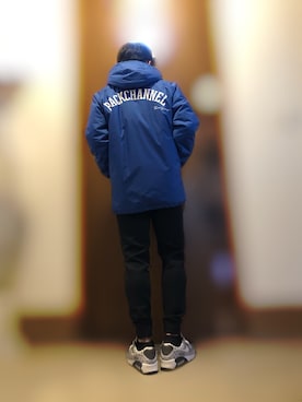「Back Channel（バックチャンネル）のアイテム（ジャケット/アウター）」を使った、5keyさん（メンズ・165cm）の冬コーディネート