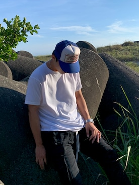 「Chrome Hearts」｜「アイテム（キャップ）」を使った、Keiさん（メンズ・175cm）の夏コーディネート
