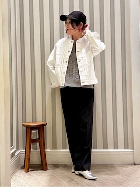 「grove（グローブ）のアイテム（帽子）」を使った、micca0118さん（レディース・156cm）の春コーディネート