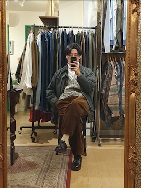 「SUTOR MANTELLASSI（ストールマンテラッシ）のアイテム」を使った、amenoishidatamiさん（メンズ・174cm）の冬コーディネート