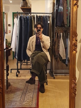 「KOMONO.（コモノ）のアイテム（サングラス）」を使った、amenoishidatamiさん（メンズ・174cm）の秋コーディネート