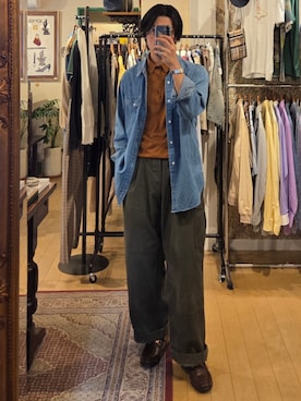 「JOHN SMEDLEY（ジョンスメドレー）のアイテム」を使った、amenoishidatamiさん（メンズ・174cm）の春コーディネート