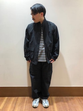 「ITEMS URBANRESEARCH（アイテムズ アーバンリサーチ）のアイテム（ブルゾン）」を使った、TORU OKIさん（メンズ・163cm）の春コーディネート