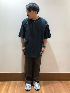 「ステッチ」｜TORU OKIさん（メンズ・163cm）の夏コーディネート