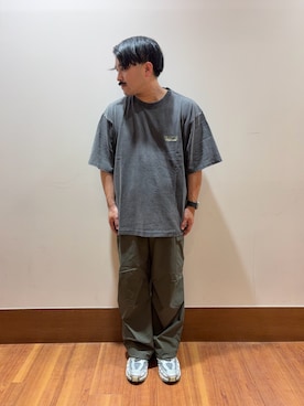「アイテム（カーゴパンツ）」を使った、TORU OKIさん（メンズ・163cm・30代）の夏コーディネート