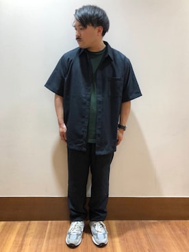 「定番」｜TORU OKIさん（メンズ・163cm）の夏コーディネート